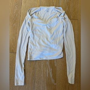 Aritzia wilfred white top XS